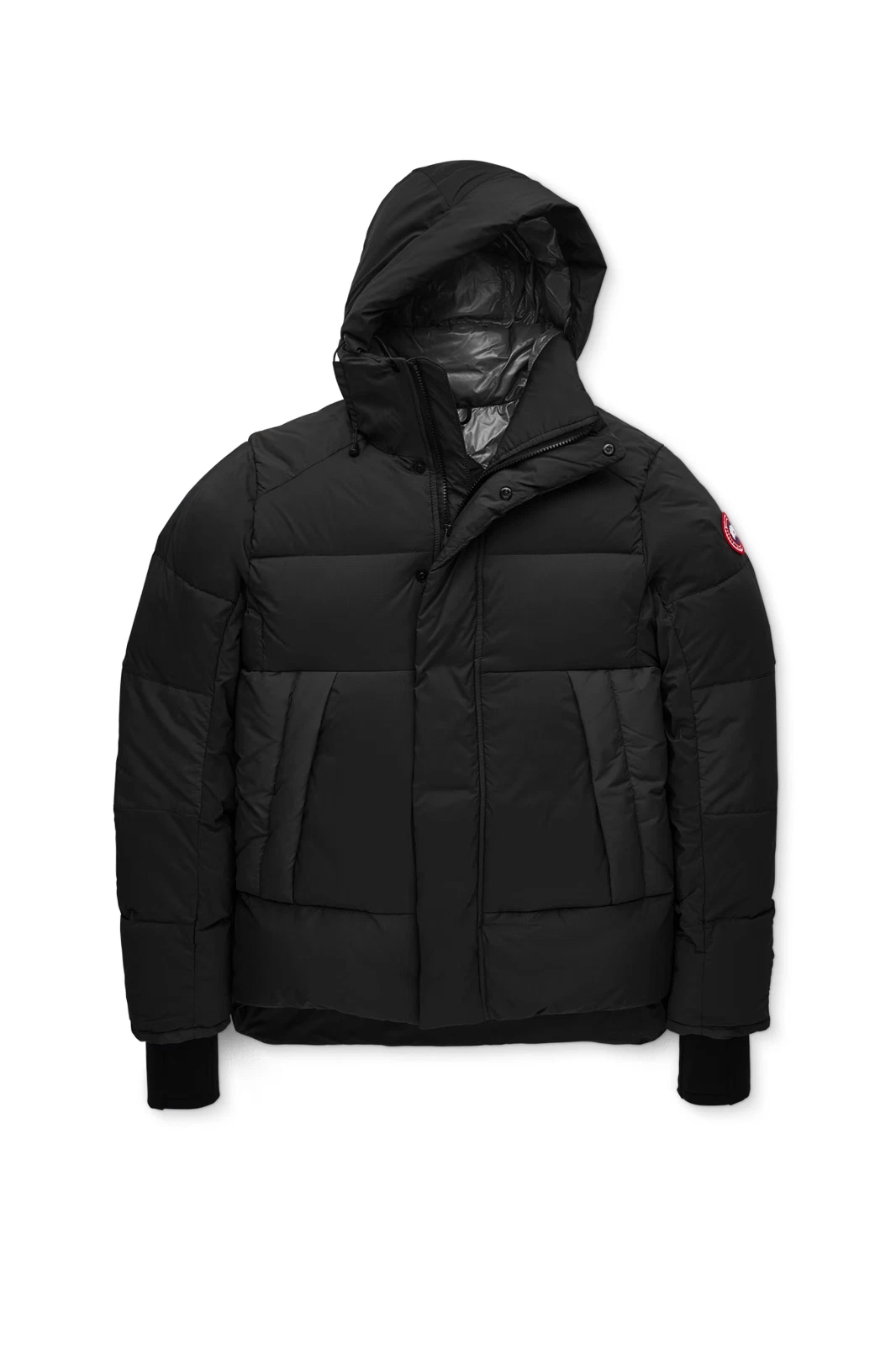 NUOVO piumino Canada Goose uomo Armstrong con cappuccio puffy nero taglia M #DC303