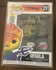 Pat Carroll Signed Pride Diamond Funko Pop Ursula Disney Little Mermaid Beckett