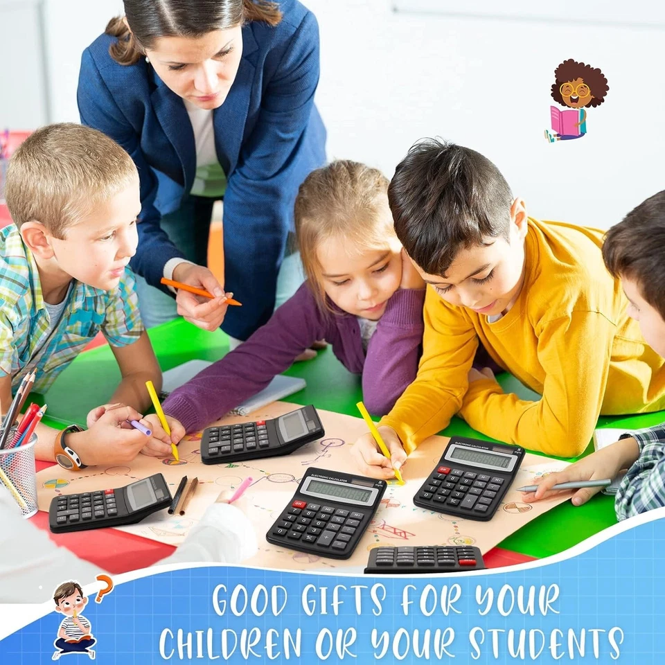 Desktop Calculator 8 Digit Display Battery Solar Basic Big Button Business Home - Image 3 of 4