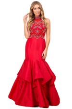 Long Mermaid Prom Dress
