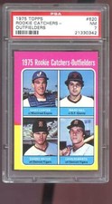 1975 Topps #620 Rookie Catchers-Outfielders Gary Carter RC PSA 7 Graded Card MLB
