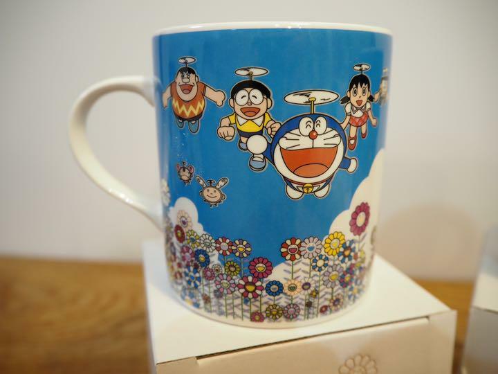 Takashi Murakami X Doraemon collaboration coffee mug set of two