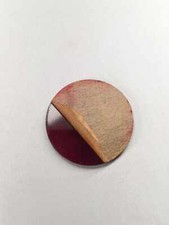 100 3/4"x1/16" Red Acrylic Small Circles Laser Craft Disc Flat Plastic .75"