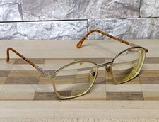 Vintage ECHO M1068 Eyeglasses Frames 51-18-135MM Italy Gold Tone MAXI Hinge