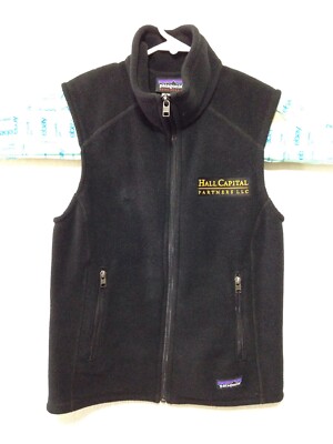 Patagonia Synchilla Fleece Vest, Black - Men Size Small Logo I155 