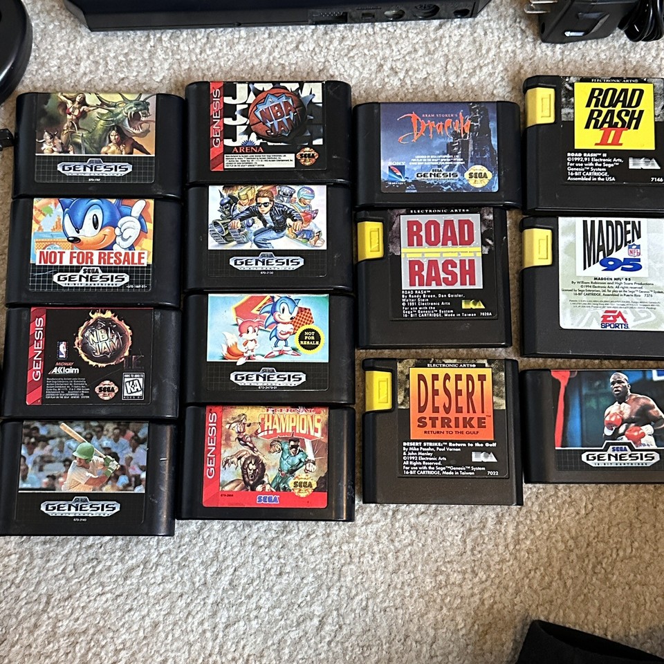 SEGA GENESIS Model 1 console System Bundle (kid Chameleon Sonic Golden