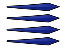 4x BLUE Door Boot Guard Protectors Insert Strips (DG11A) suits MG / ROVER