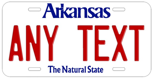 Personalized Custom Arkansas State License Plate Any Text Name Novelty