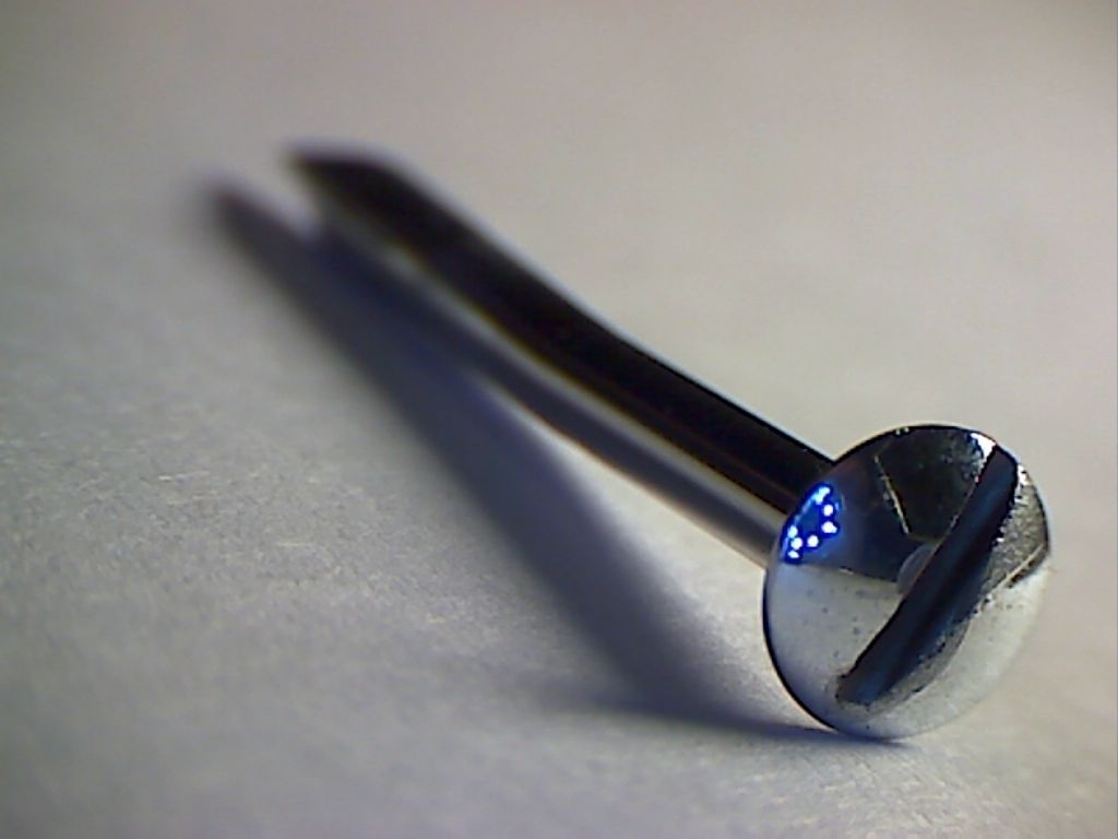 Pinewood Derby Polished Bent Steering Axle (1x) 1.5 / 2.5 degree bend