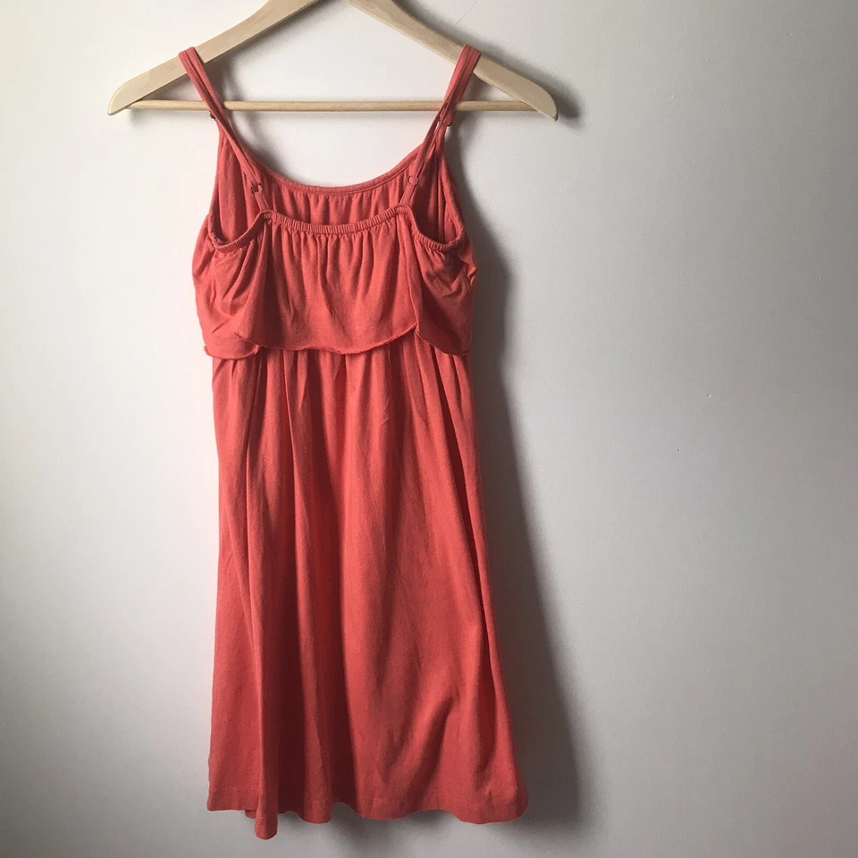 Vestido de verão Billabong Girls M coral midi estilo império verão praia piscina - Imagem 2 de 4