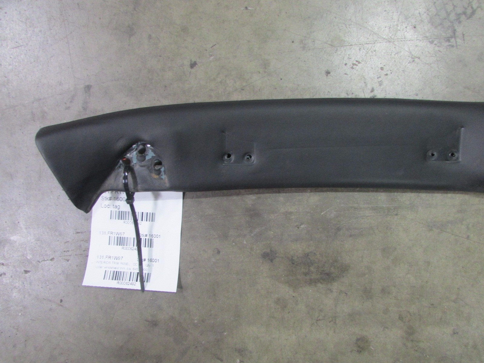 Ferrari F355 Spider, Windshield Upper Trim, Black, Used, P/N 64525000