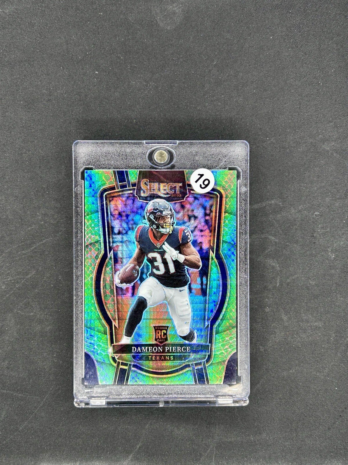 DAMEON PIERCE 2022 SELECT CLUB LEVEL ROOKIE DRAGON SCALE RC /89