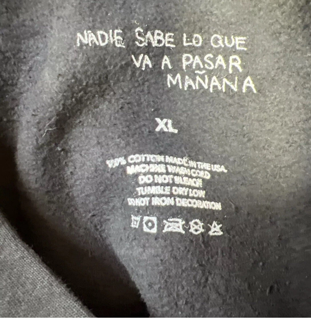 Bad Bunny Most Wanted Tour New  Never Worn Black