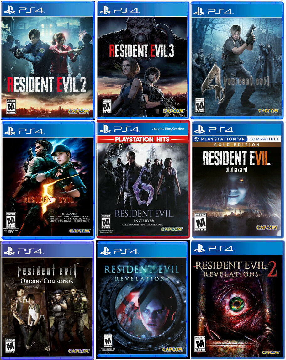 Hula hop Devise virkningsfuldhed PS4 Resident Evil Ultimate Collection Bundle 9 Games US NEW SEALED | eBay