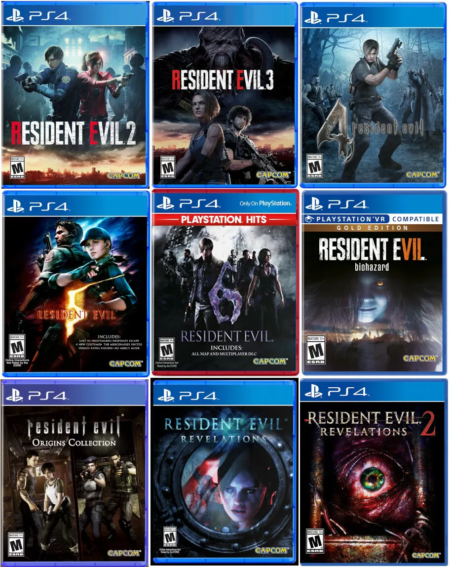 PS4 Resident Evil Ultimate Collection Bundle 9 Games US NEW SEALED