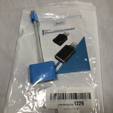 Portable USB OTG Adapter w/ fast charging port for iPhone/iPad. New