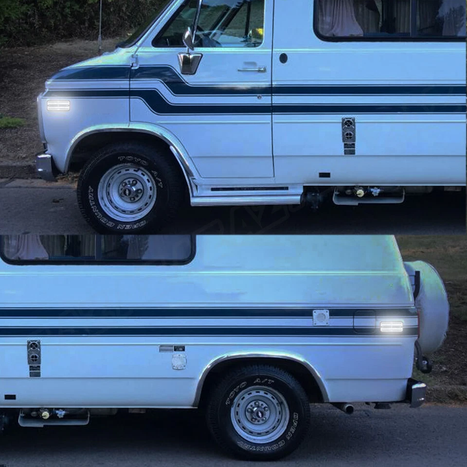 LED Side Marker Light For Chevy Van SaVana 1985-89 Chevrolet G10 G20 G30 P20 P30 - Image 3 of 4