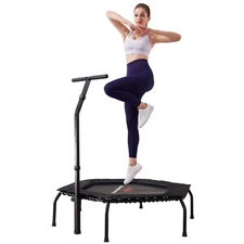 Leikefitness Trampoline Bungee Rebounder Gym Fitness Jump Trainer with Handle