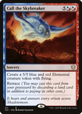 Call the Skybreaker 211 Rare Commander 2021 C21 MTG