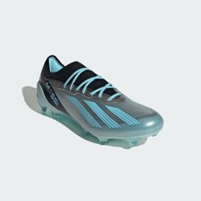 adidas x Crazyfast Messi.1 Flexible Ground Adult Soccer Cleats, Metallic Blue, 5