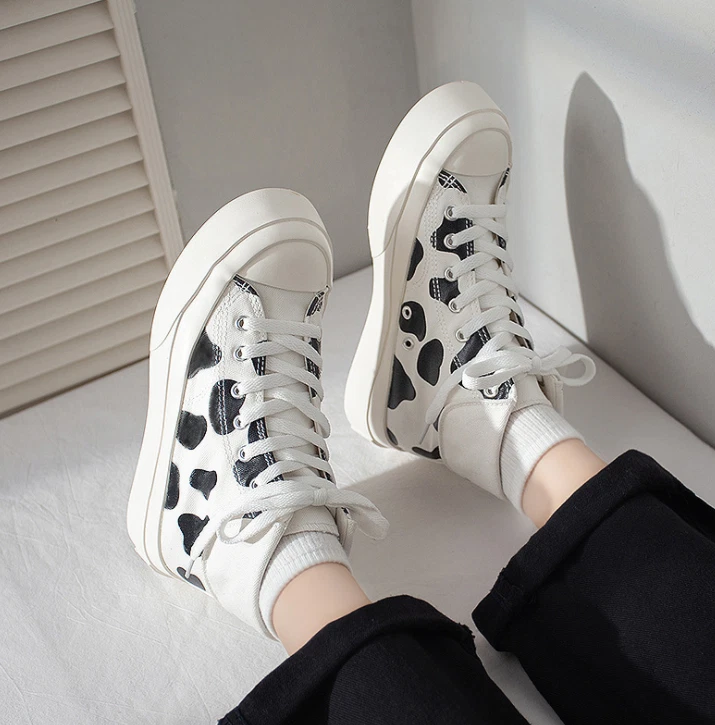 Cow print hot sale womens shoes