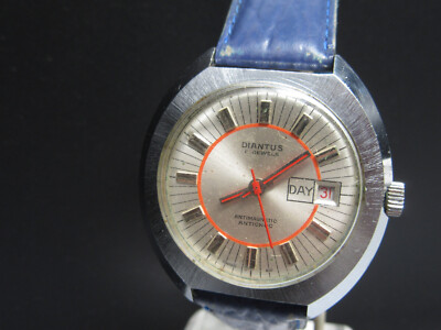 N690   Vintage '' Diantus '' Handaufzug Armbanduhr   