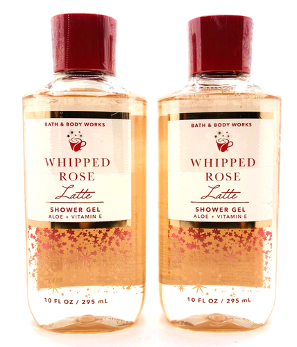 2er-Pack Bath & Body Works WHIPPED ROSE LATTE Duschgel Waschgel je 10 flüssige Unzen  - Bild 1 von 3