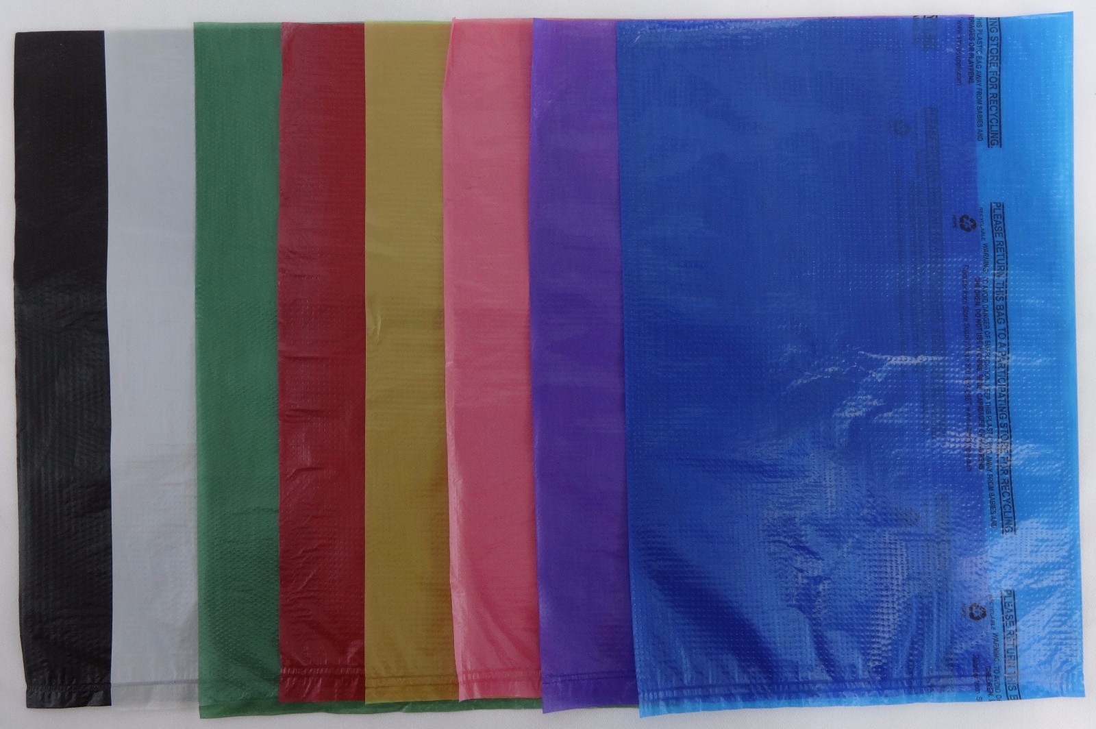 6 1/4" x 9 1/4" High-Density Plastic Merchandise Bag Variety of Colors & Qty.