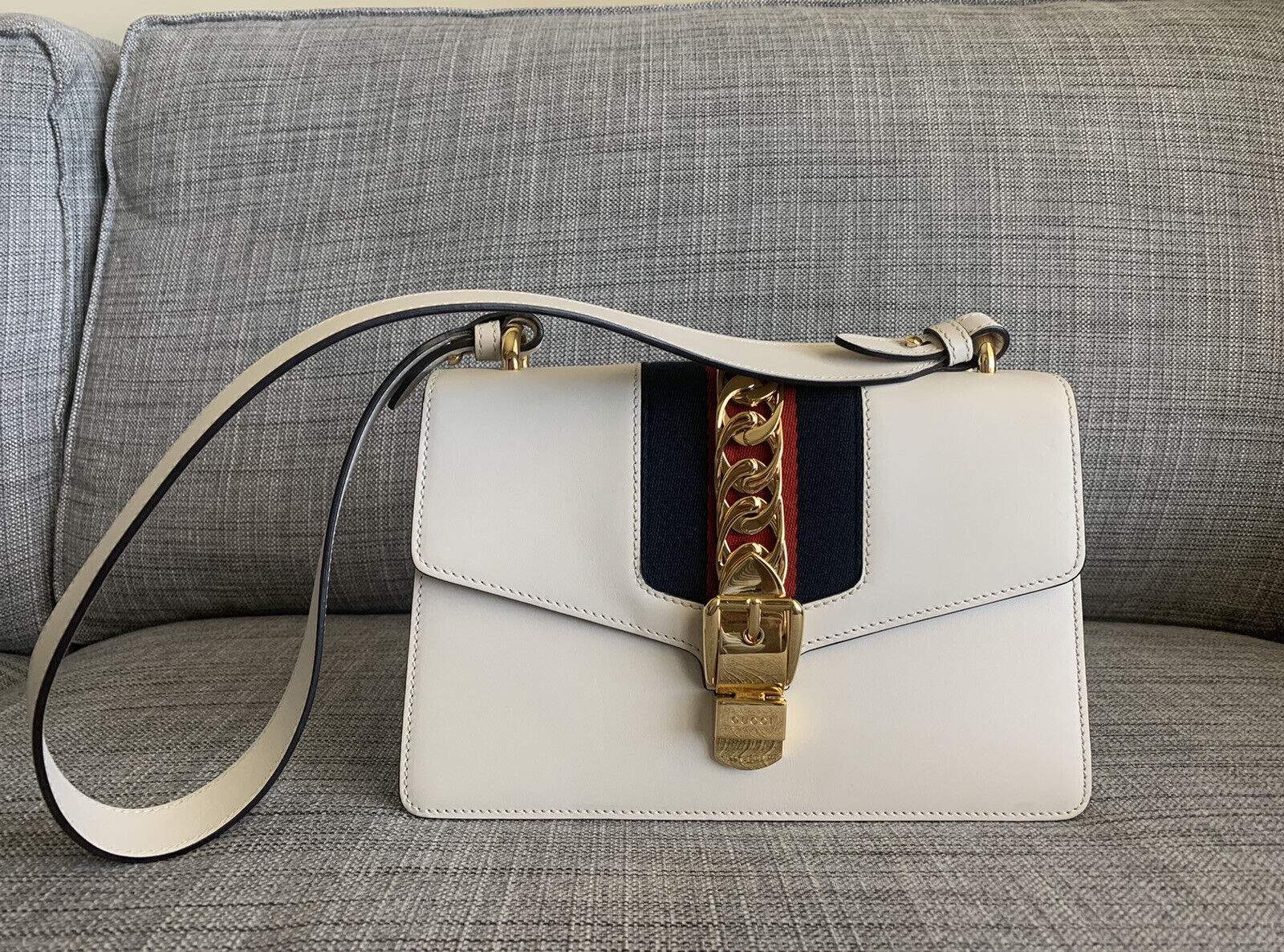 Gucci Black Small Sylvie Shoulder Bag Gold Hardware Available For