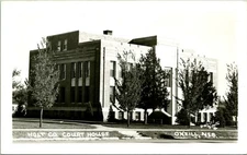 Vtg  Postcard RPPC 1940s O'Neill Nebraska NE - Holt County Court House UNP P9