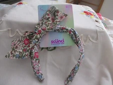 Scunci Multi-Colors Floral Headband with Large Bow