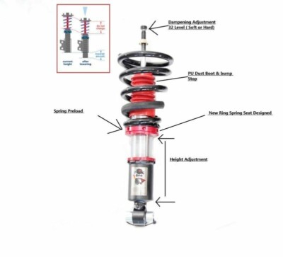 TOG PLATINUM ADJUST COILOVER KIT for MITSUBISHI LANCER EVOLUTION 7 8 9 4G63 CT9A