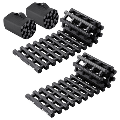 Tire Traction Mats Emergency Recovery Board for Auto in Mud Snow Roll-up Storage