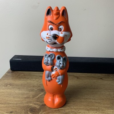 Vintage 1960's Rare Purex Hannah Barbera MR. JINKS PIXIE AND DIXIE Bottle READ