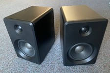 Pair Of Compact Black Matt Bookshelf Speakers