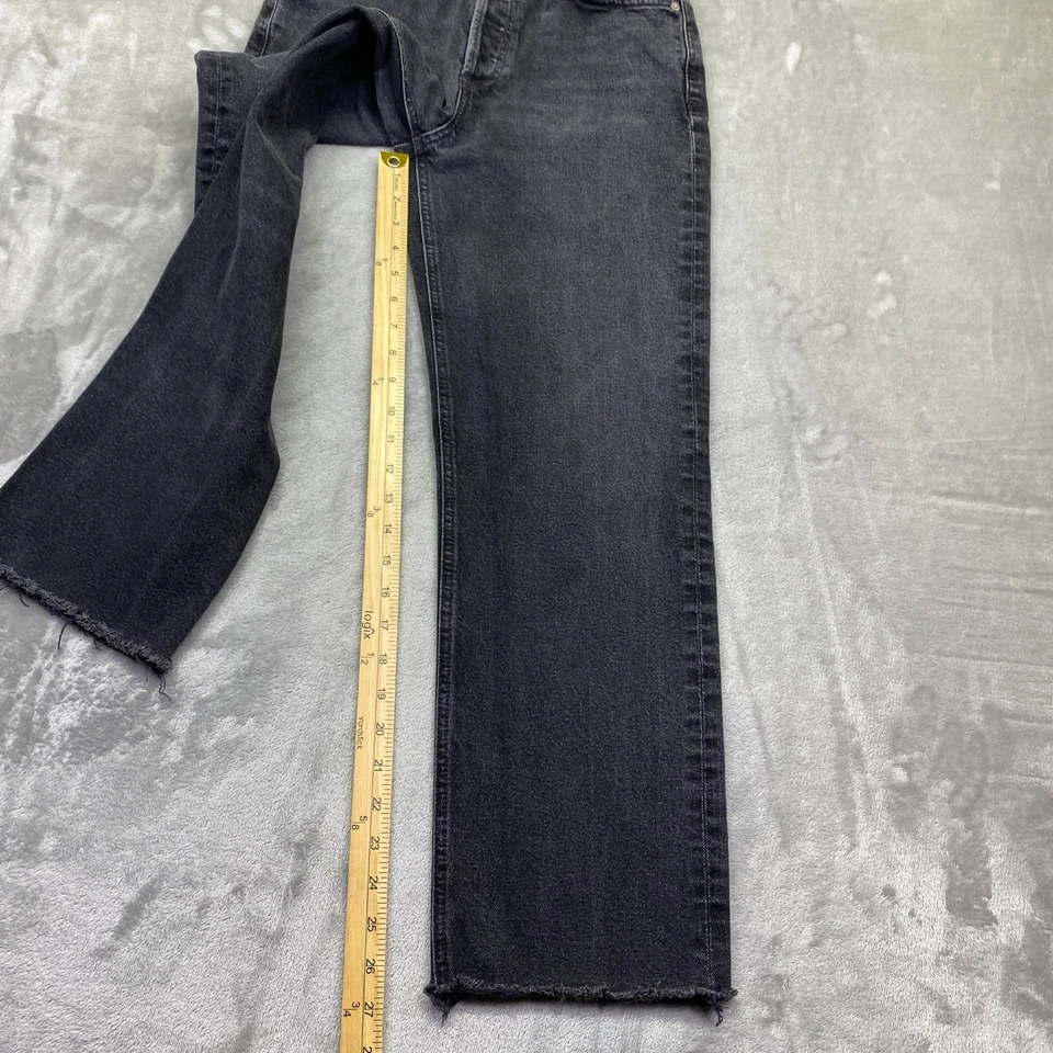 Pantalones de mezclilla Citizens of Humanity Florence carbón tiro alto pierna recta mujer talla 27 Foto 3 de 4