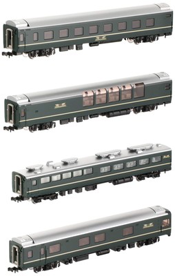 TOMIX N Gauge 24 Series 25 Type Twilight Express Addition Set A 4 cars model pas