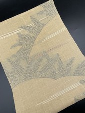Kimono Konjaku Club Luxury Silk Obi Nagoya Hemp Plant Classic Used Japan