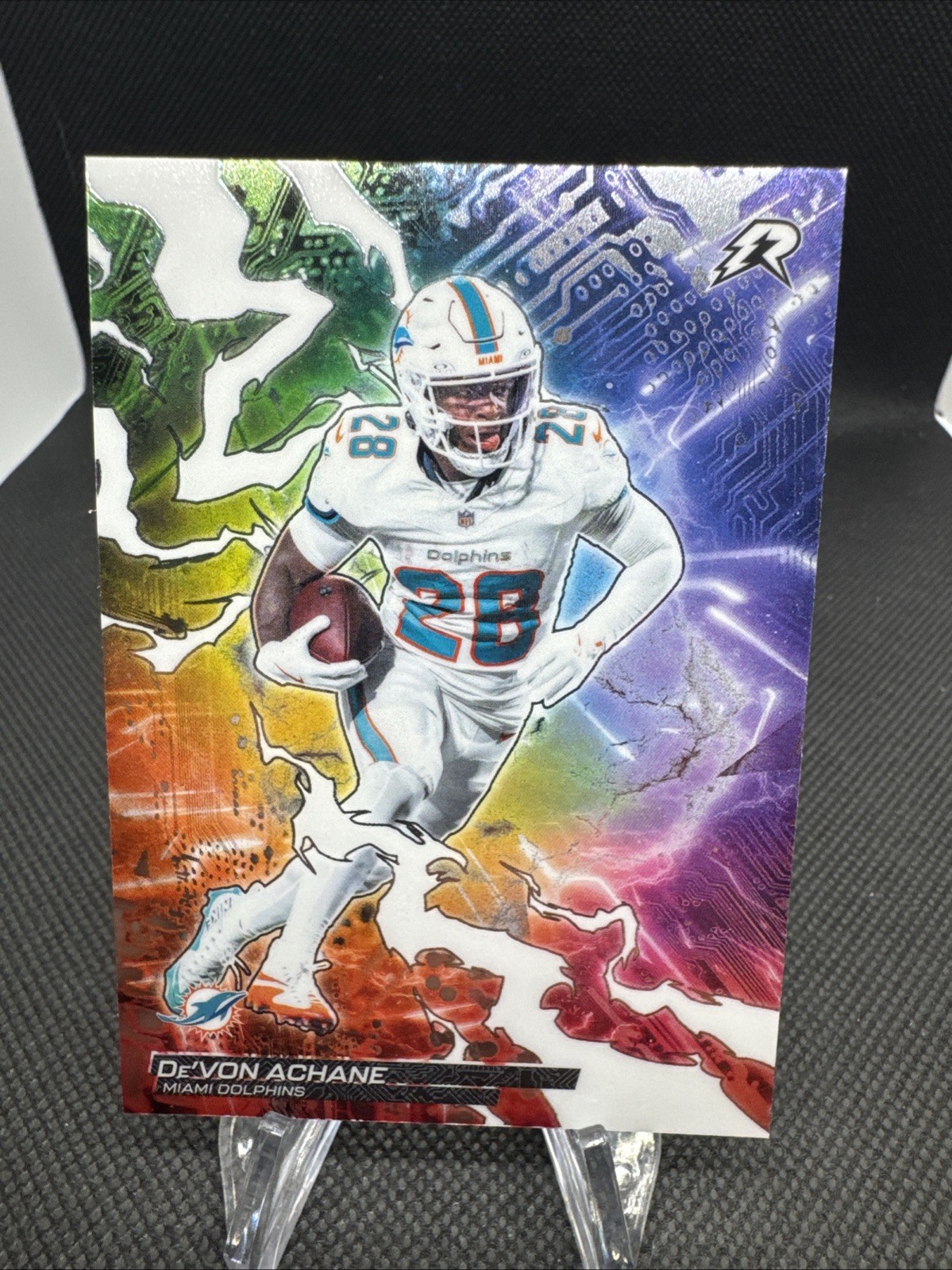 2025 Topps Resurgence NFL Devon Achane Circuit Breakers Inset Dolphins 