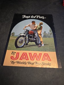 1967 Jawa Motorcycle Advertisement Brochure Just For Fun Original!