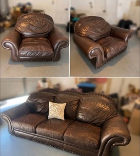 Leather Couch Set