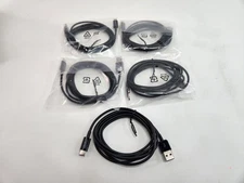 5 Pack - Amazon Basics USB-C to USB-A 2.0 6' Foot Fast Charging Cable Black New