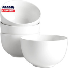 5.8" Deep Soup Bowls  Cereal Bowls  30 Ounces Large Bowls Set of 4 for Kitchen