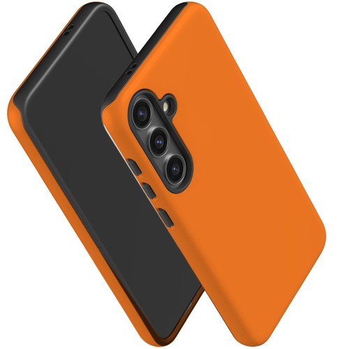 For Samsung Galaxy S24 Tough Protective Cover, Orange - Picture 5 of 11