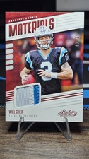 2019 Panini Absolute Rookie Materials Will Grier #RM-40 Prime /25 Patch RC 🔥🔥