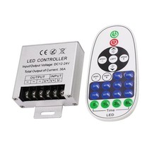 LED 36A 12V 24V DC 23Keys Remote Controller IR 360W Light Dimmer Wireless