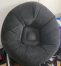 Realspring Inflatable Bean Bag Chair Blow up Chair Without Electric Pump