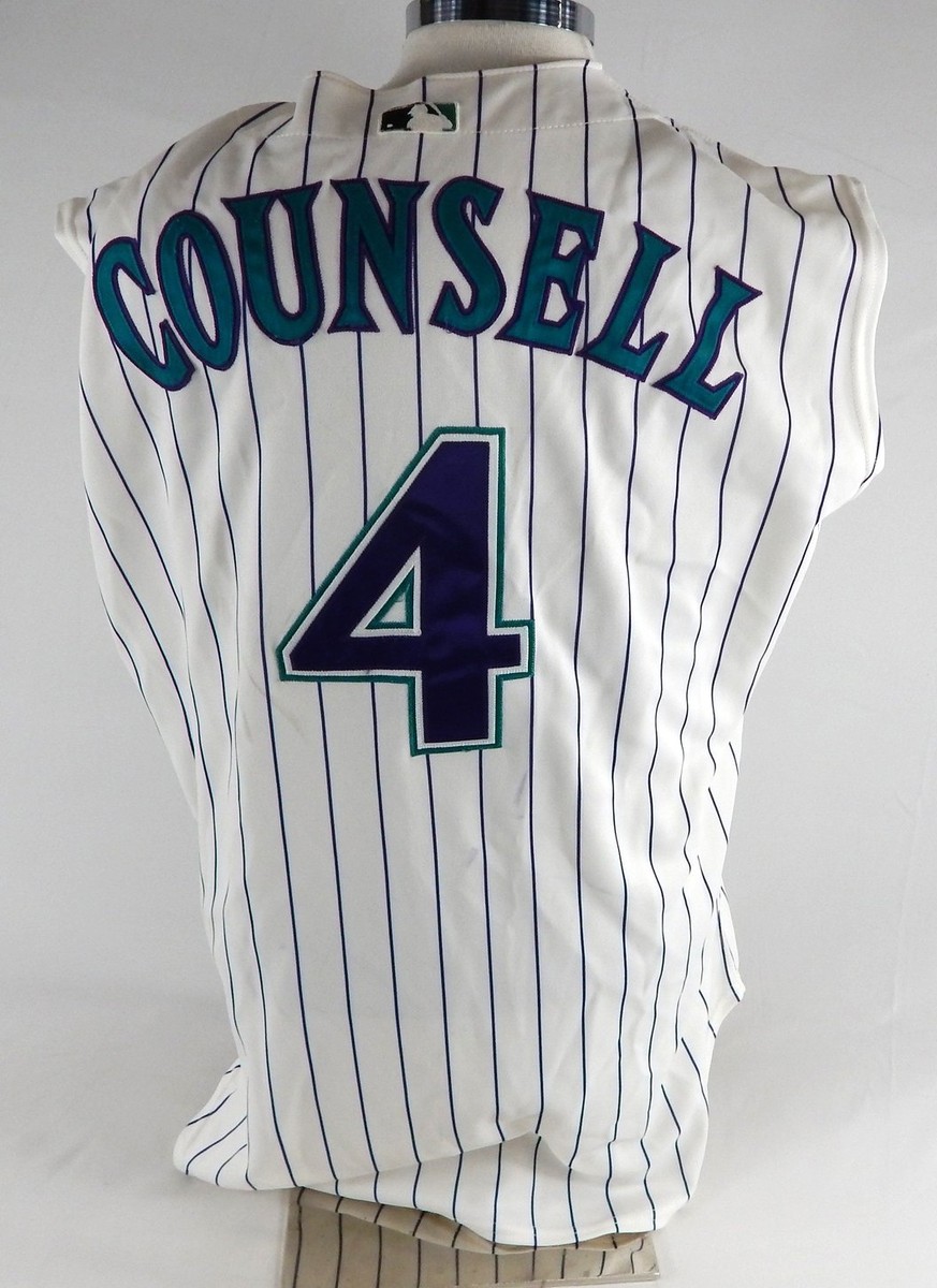 2002 Arizona Diamondbacks Craig Counsell #4 Game Used White Vest
