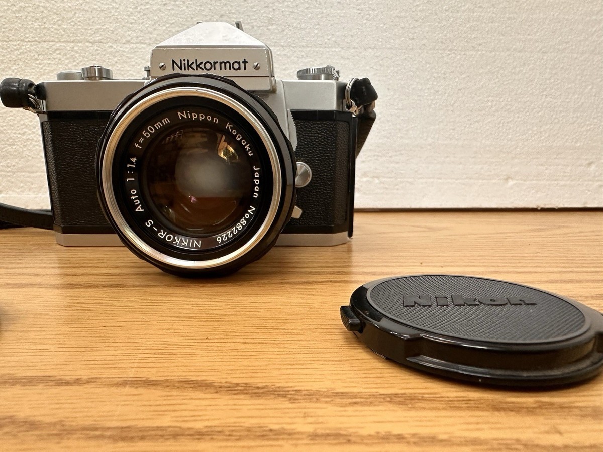 NIKON NIKKORMAT FTN 35mm Camera W/ Lens Nikon NIKKOR 50mm F1.4