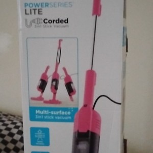 BLACK+DECKER PowerSeries LITE Corded Bagless Multi-Surface 3-in-1 Stick Pink